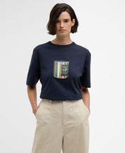 Barbour x Paul Smith T-Shirt WAX TIN - NY91-Champio - Blau