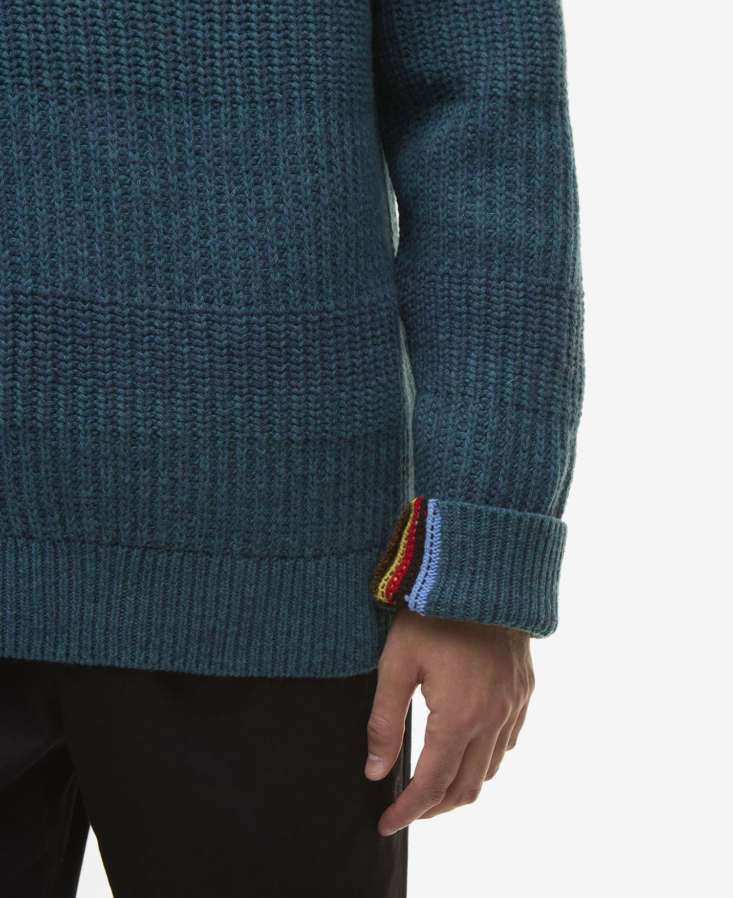 Barbour x Paul Smith Strickpullover - BU91-Rosette - Blau