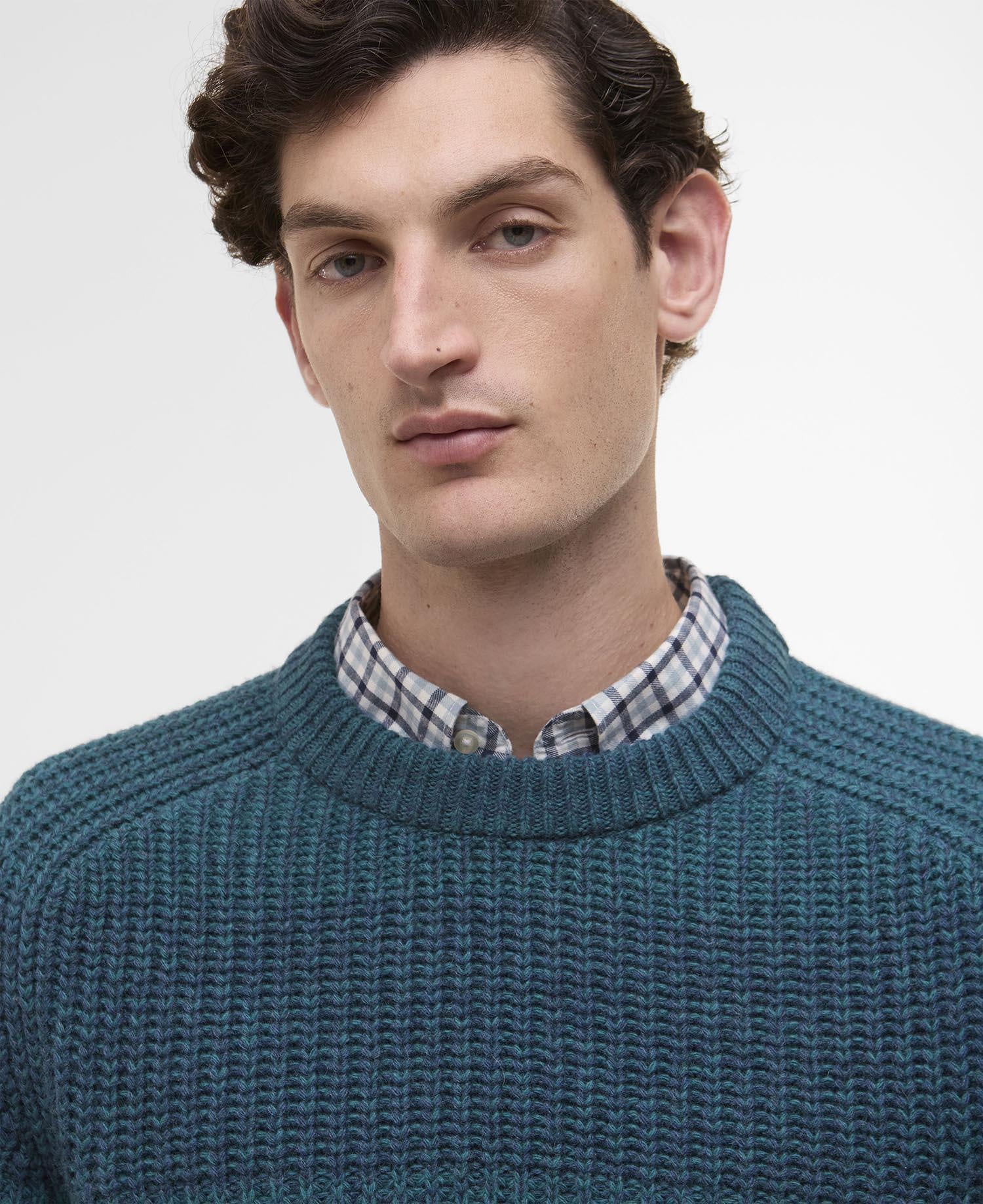 Barbour x Paul Smith Strickpullover - BU91-Rosette - Blau