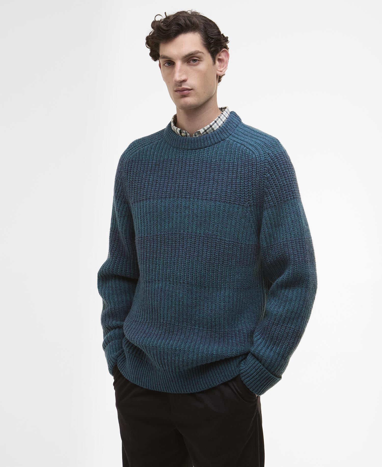 Barbour x Paul Smith Strickpullover - BU91-Rosette - Blau