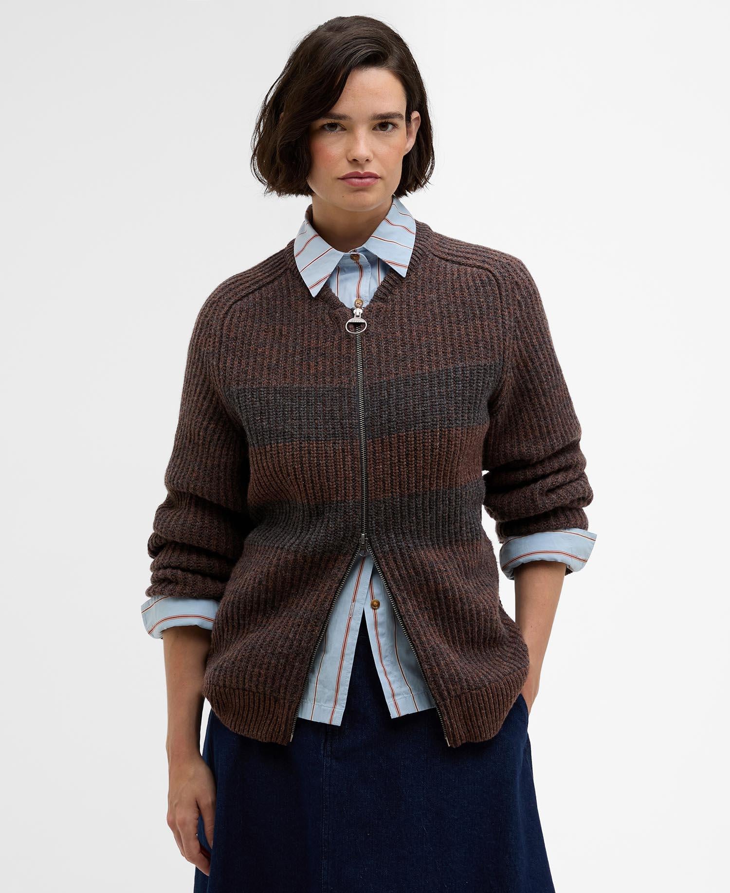 Paul Smith loves Barbour Strickjacke - RU71-Rustic - Braun
