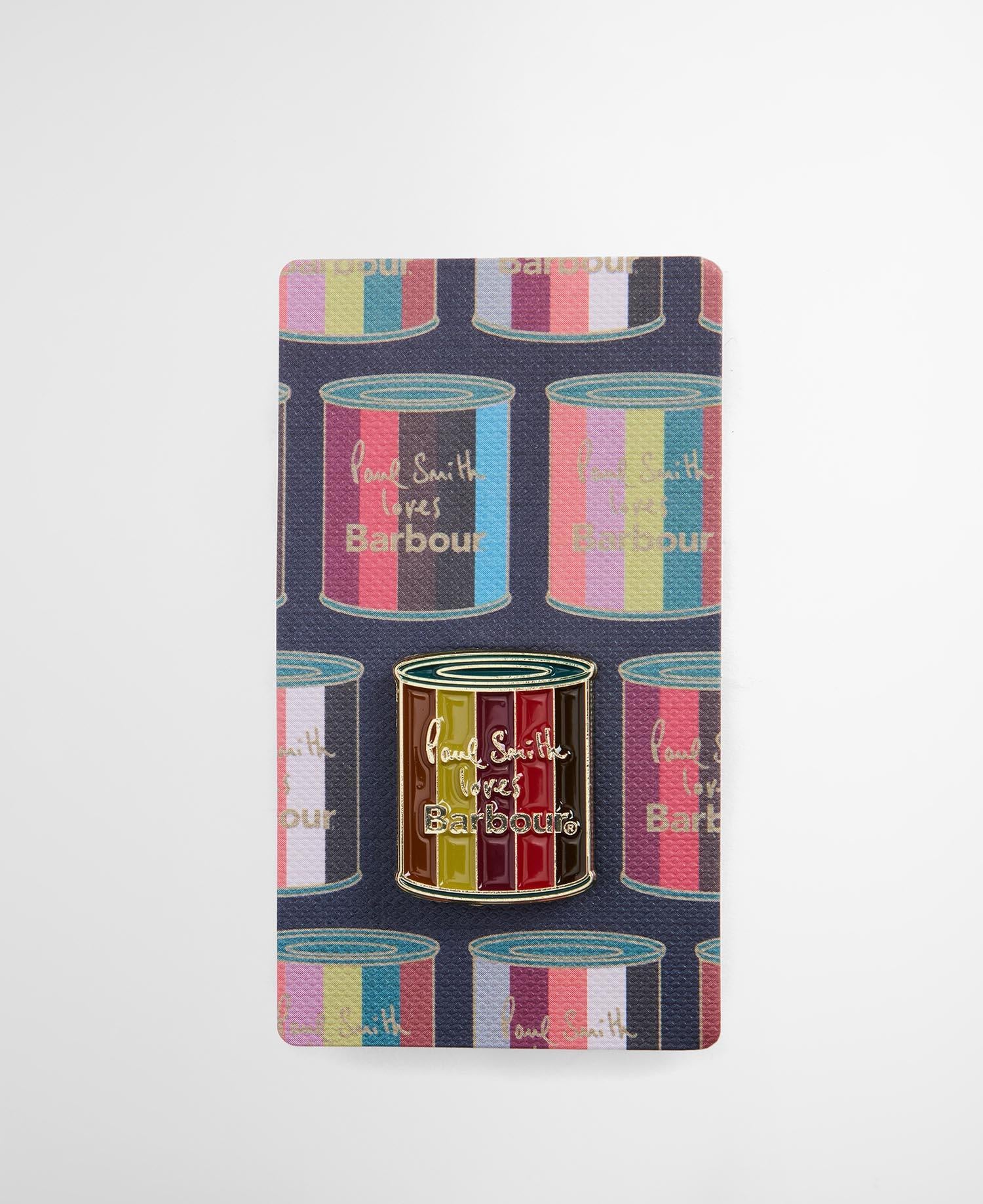 Barbour x Paul Smith Anstecknadel - MI31-Wax Tin - Mehrfarbig