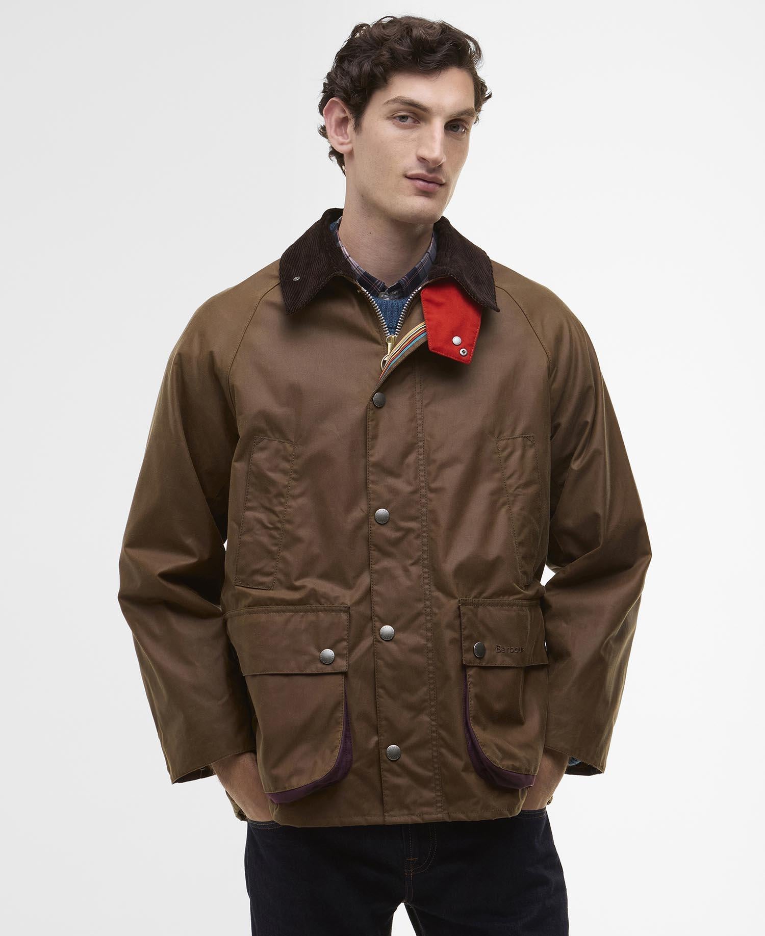 Barbour x Paul Smith Feldjacke BEDALE - TA51-Tan - Braun