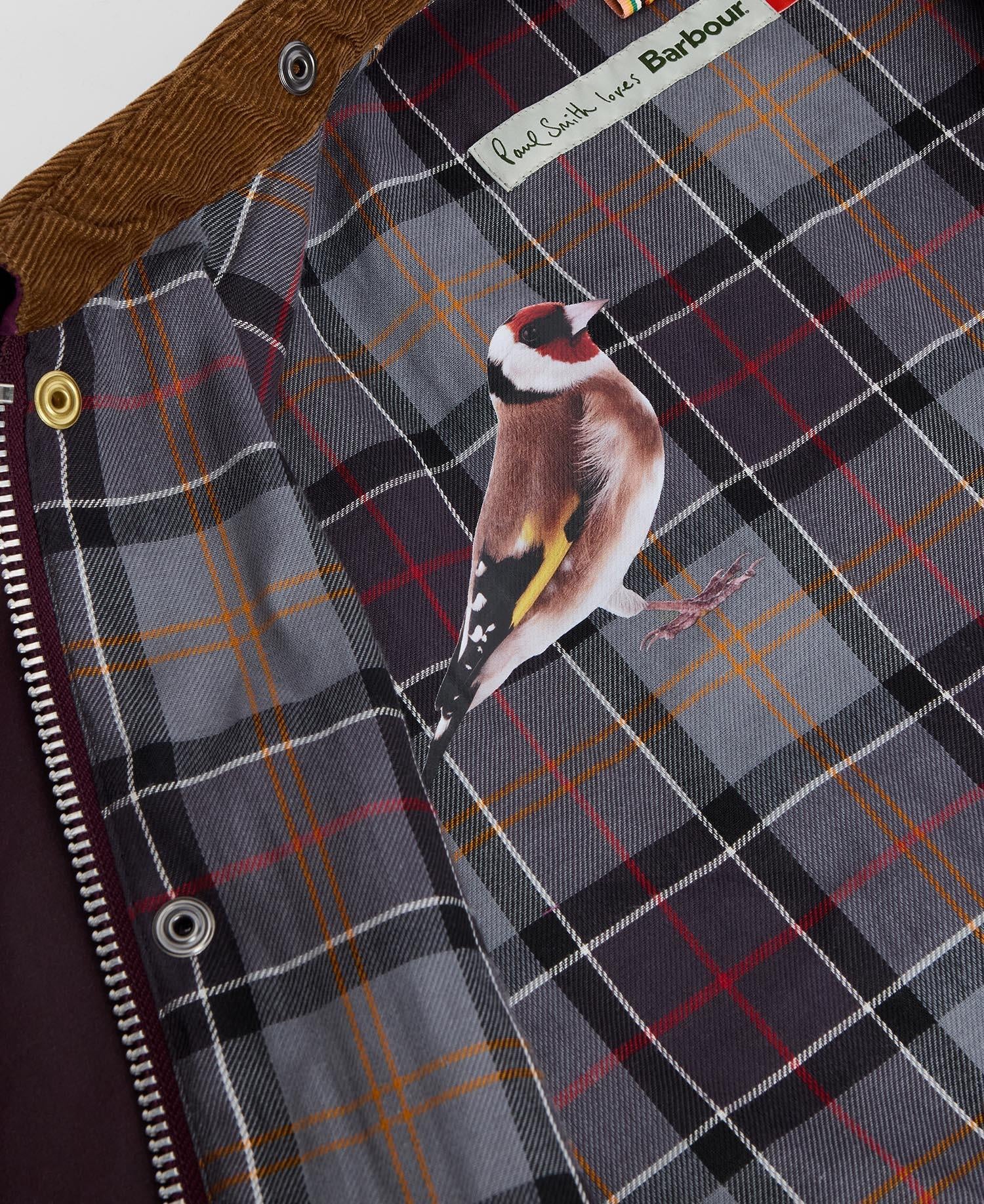 Barbour x Paul Smith Feldjacke TRANSPORT - PU71-Grape - Rot