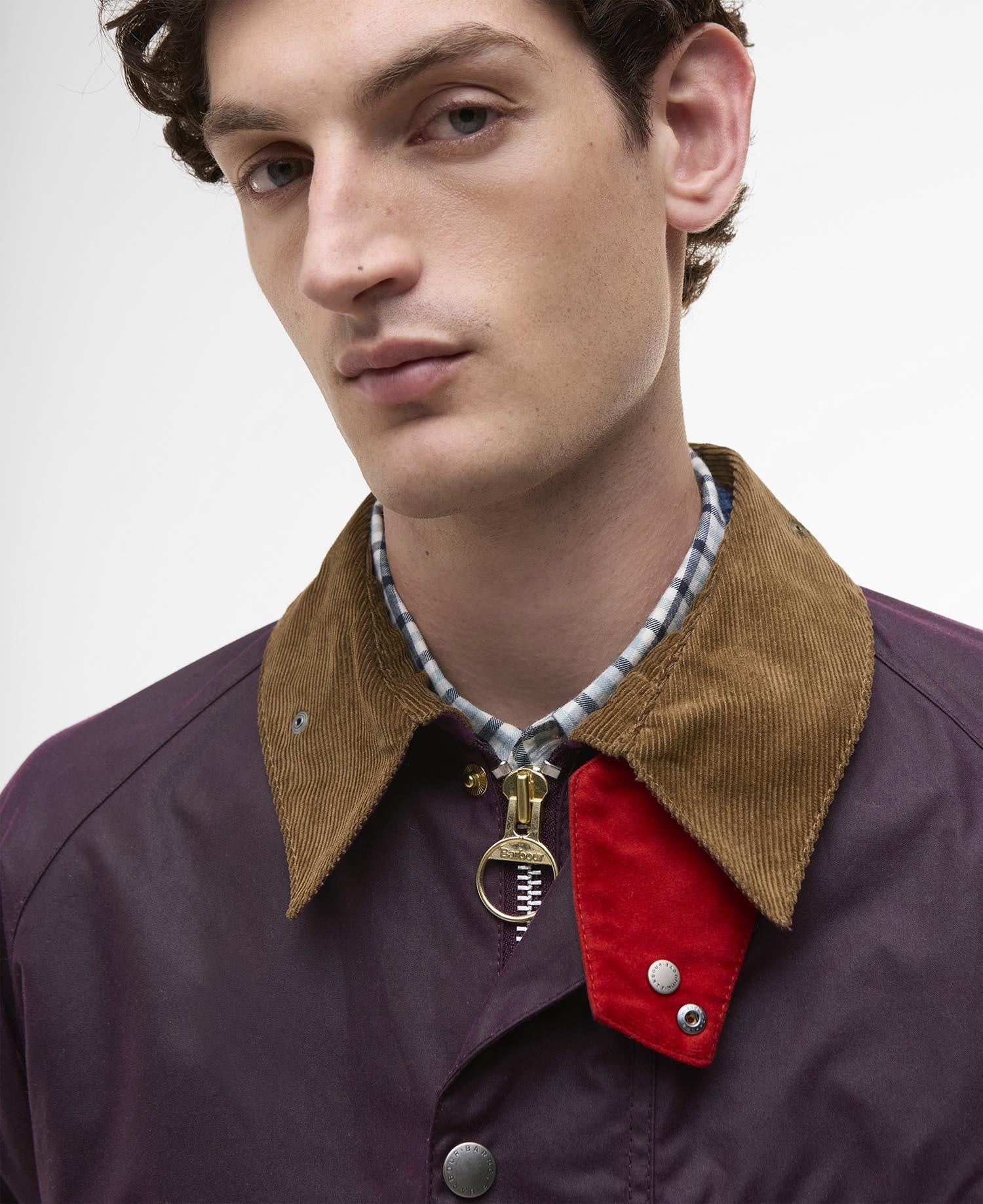 Barbour x Paul Smith Feldjacke TRANSPORT - PU71-Grape - Rot