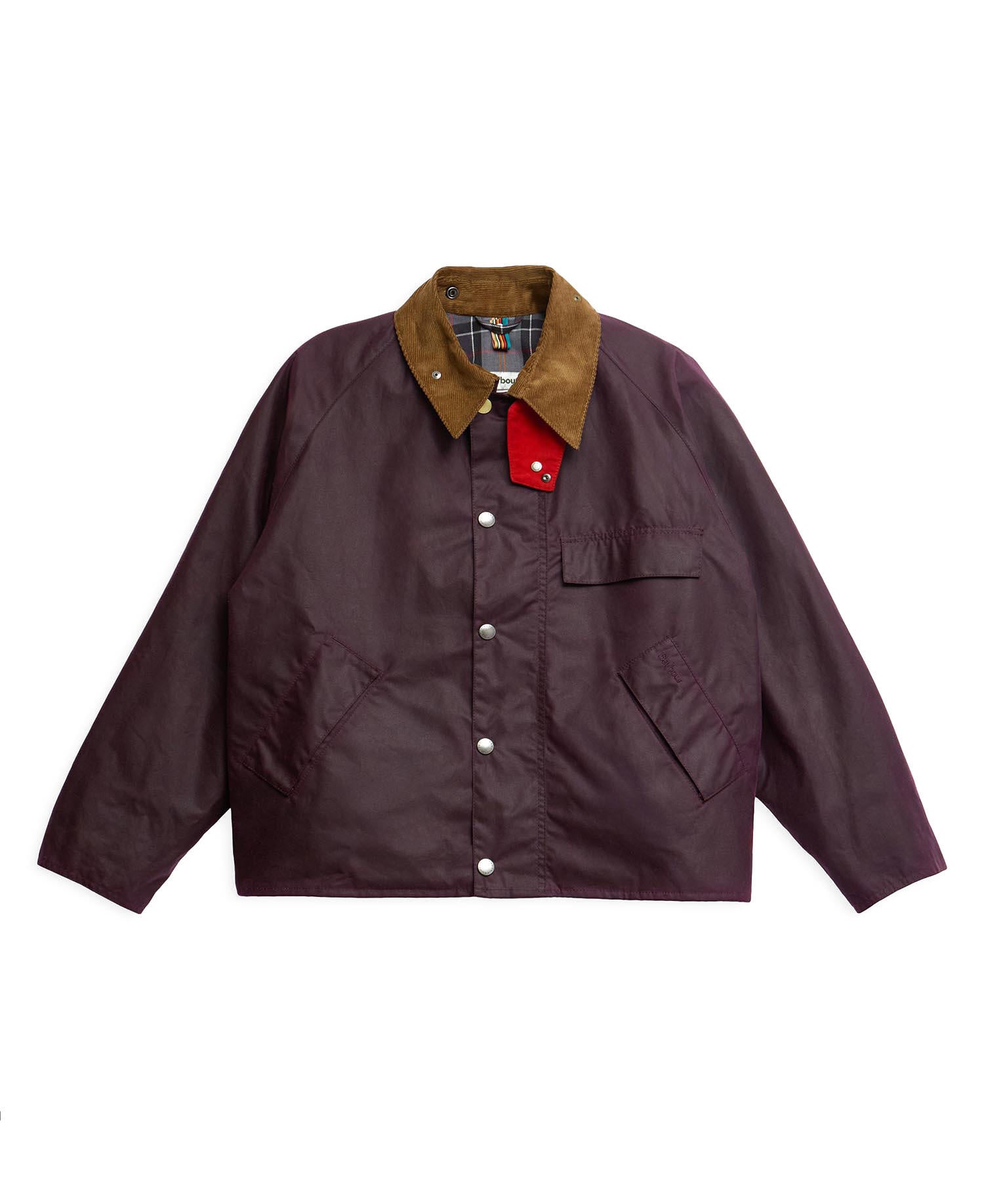 Barbour x Paul Smith Feldjacke TRANSPORT - PU71-Grape - Rot