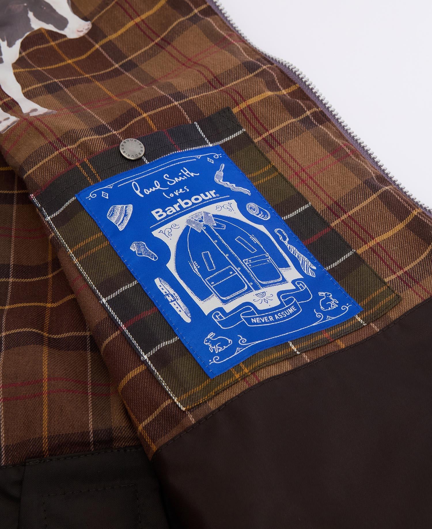 Barbour x Paul Smith Feldjacke BEDALE - PU11-Grey Li - Violett