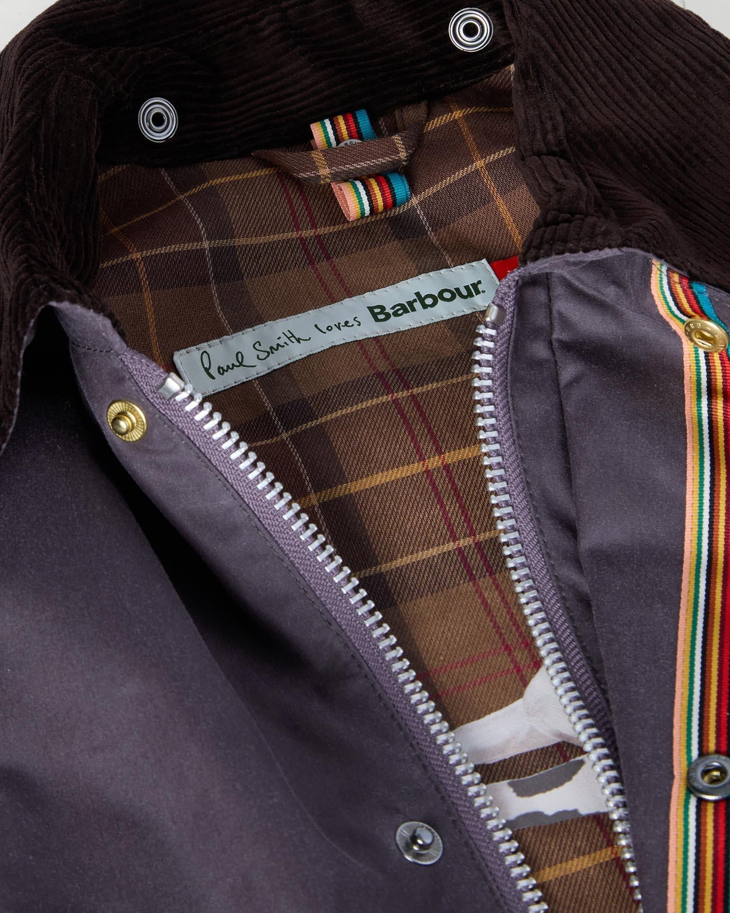 Barbour x Paul Smith Feldjacke BEDALE - PU11-Grey Li - Violett