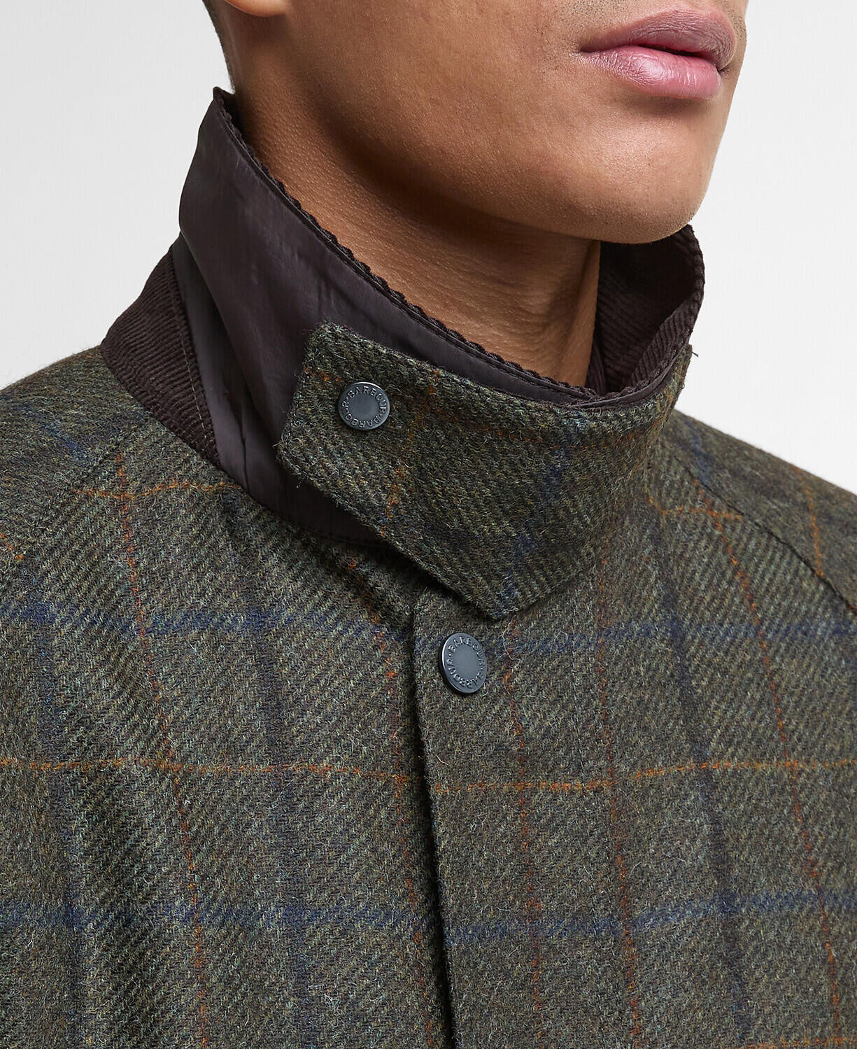 Wolljacke BEDALE kariert - OL91-Brown - Braun