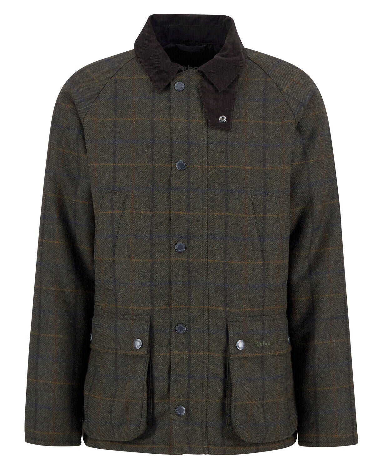 Wolljacke BEDALE kariert - OL91-Brown - Braun