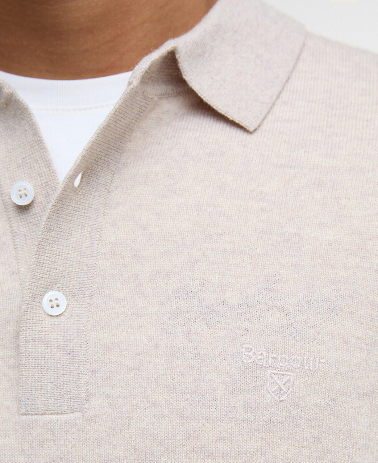 Strickpolo HUTHERSON - GY18-Mist Ma - Beige