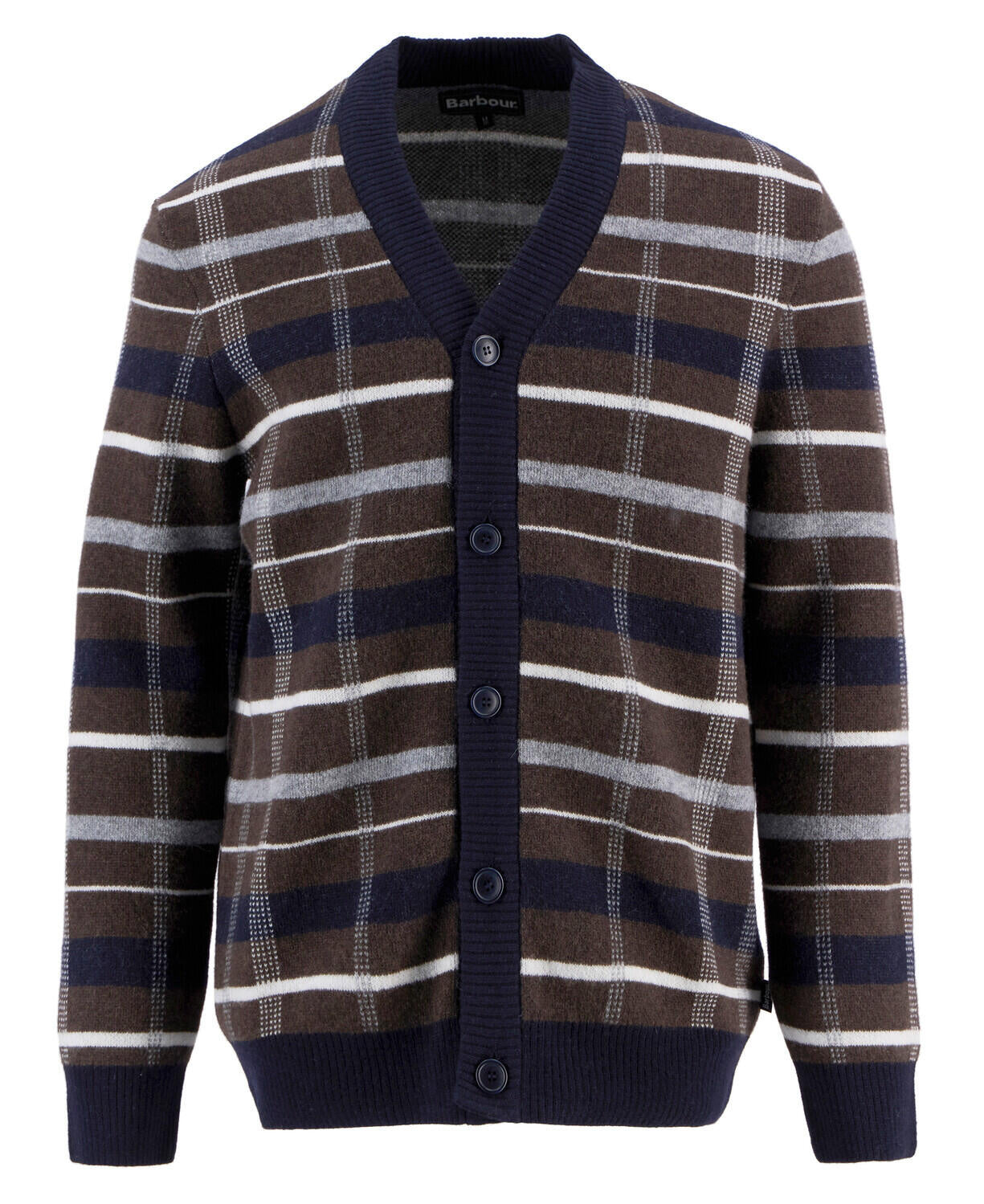 Cardigan KANE Tartan - BR17-Dark Oa - Braun