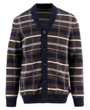 Cardigan KANE Tartan - BR17-Dark Oa - Braun