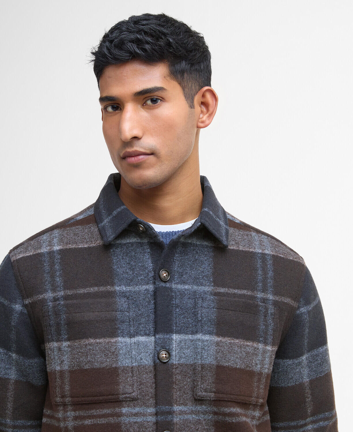 Overshirt CHAPTER TARTAN - TN38-Midnigh - Blau
