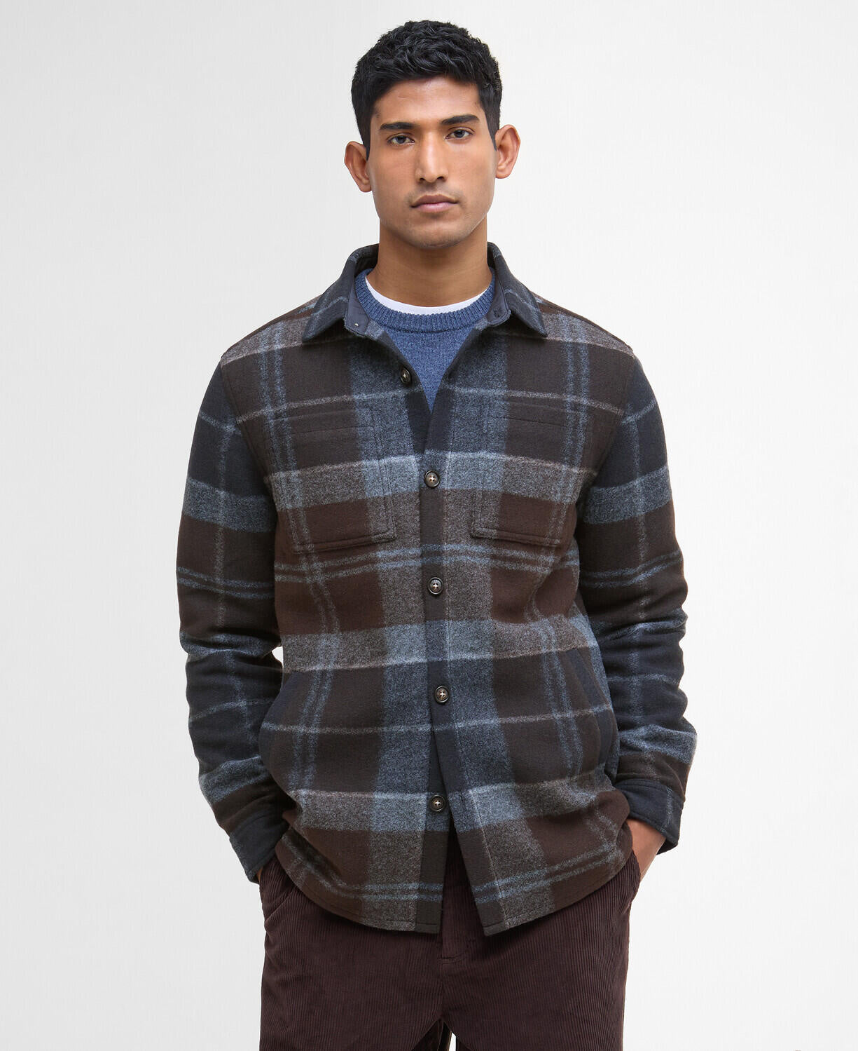 Overshirt CHAPTER TARTAN - TN38-Midnigh - Blau