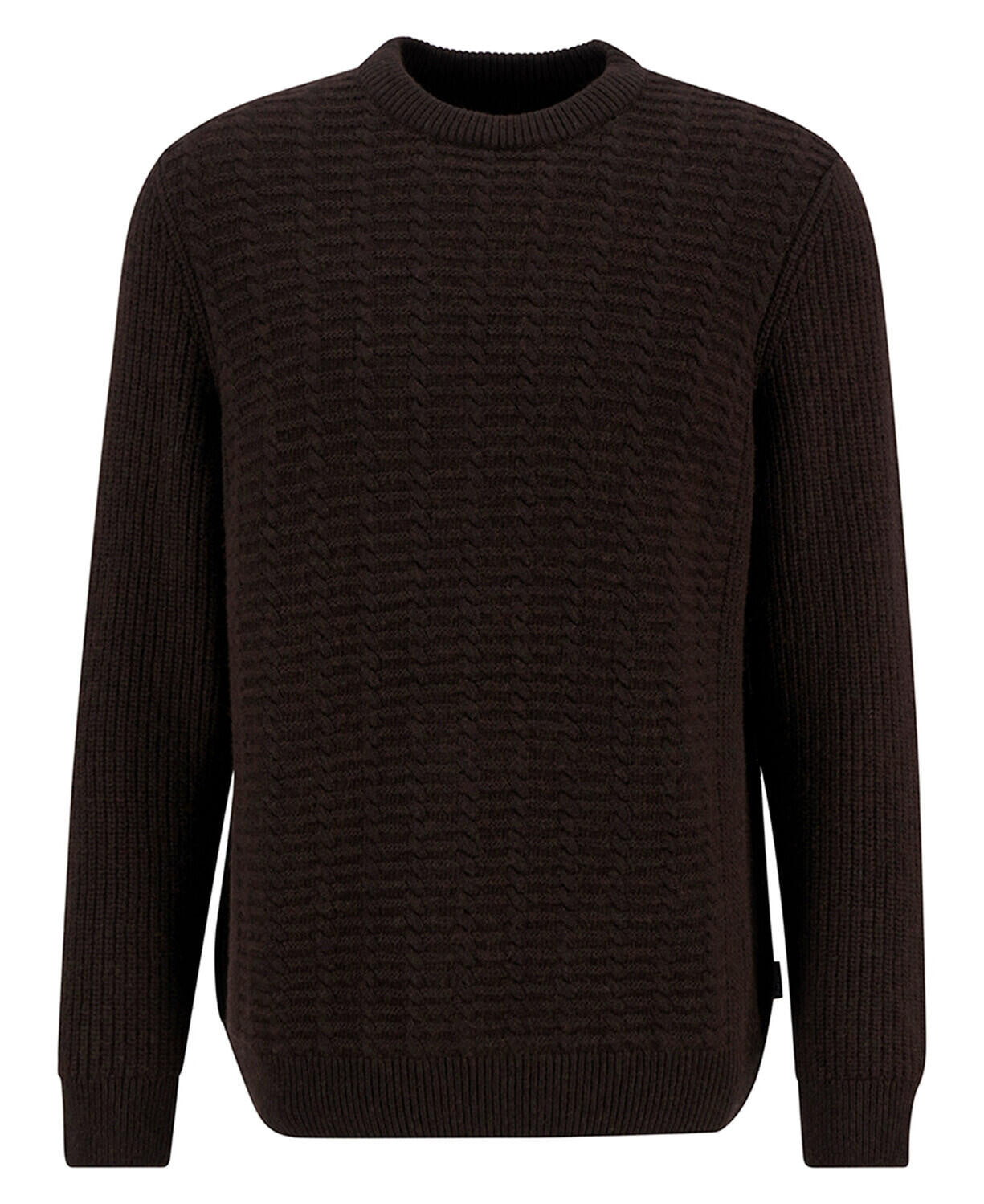 Strickpullover aus Wollmix - BR17-Dark Oa - Braun