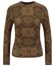 Langarmshirt FARM RIO aus Wolle - MI13-Pineapp - Grün