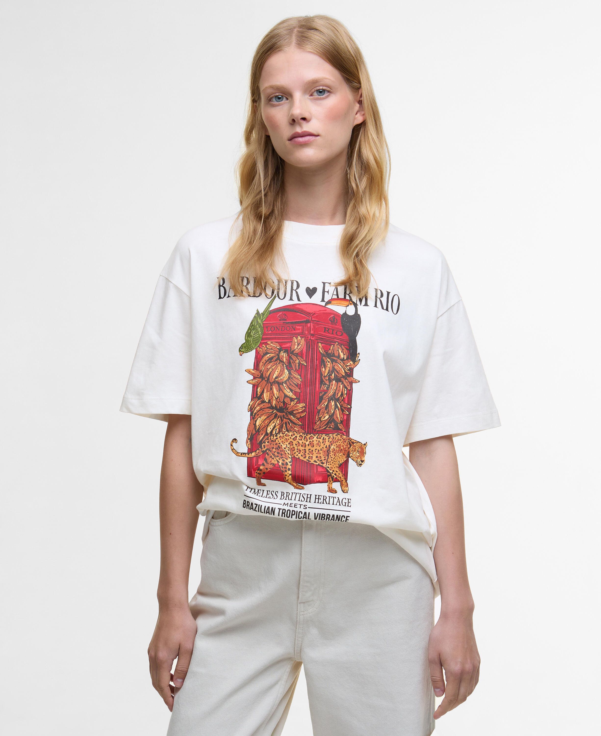 T-Shirt FARM RIO - WH12-Off Whi - Weiß