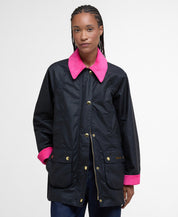 Wachsjacke ICON BEADNELL - NY92-Navy/Cl - Schwarz