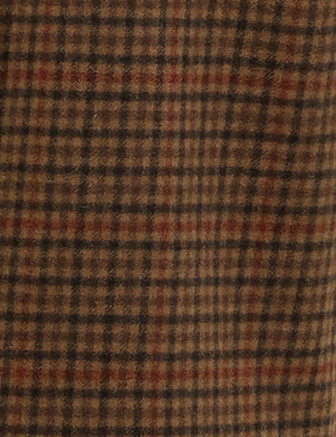 Mantel MELODY CHECK aus Wollmix - BR51-Brown/O - Braun