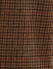 Mantel MELODY CHECK aus Wollmix - BR51-Brown/O - Braun