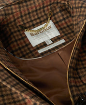 Mantel MELODY CHECK aus Wollmix - BR51-Brown/O - Braun