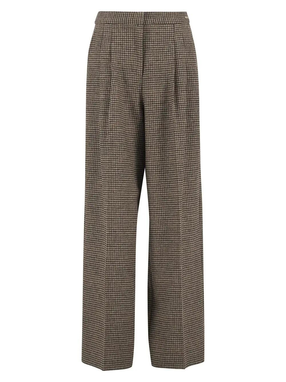 Wollhose SOPHIA Wide Leg - MI11-Multi C - Braun