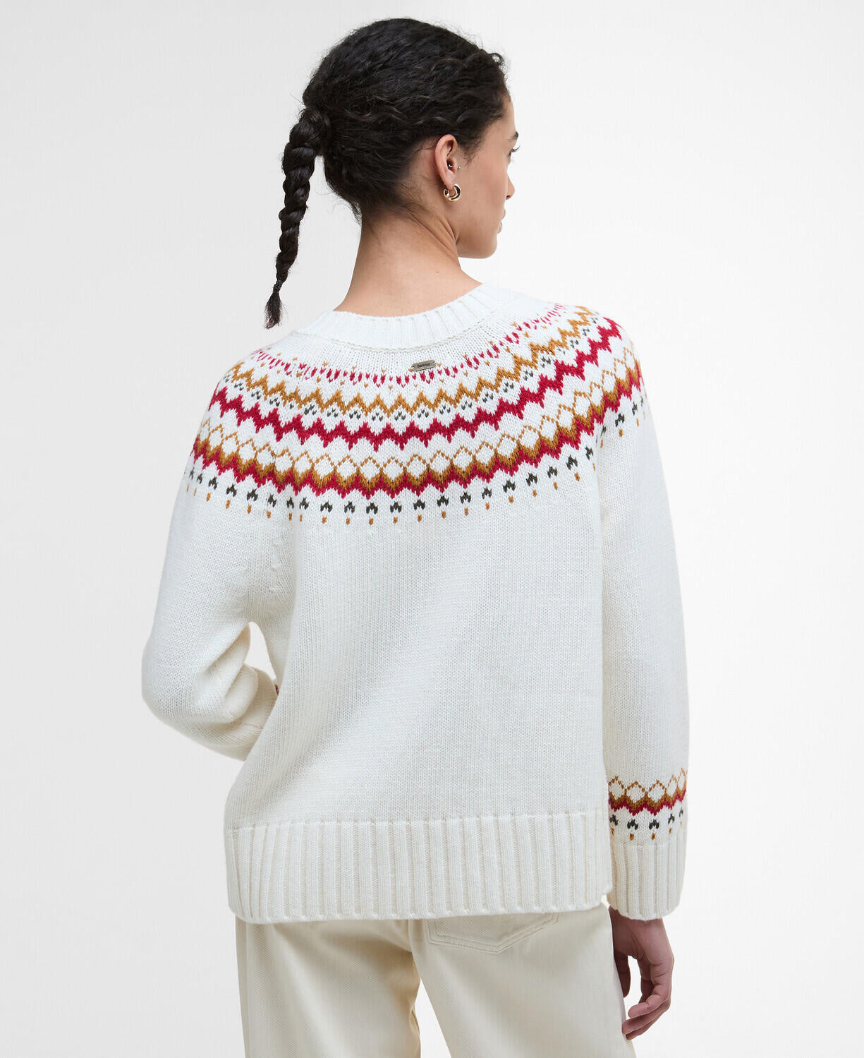 Strickpullover aus Baumwollmix - WH71-Cloud - Weiß