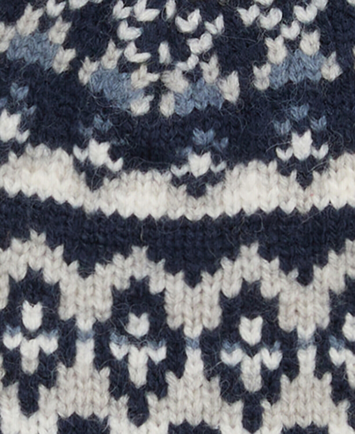 Strickmütze MARLOW mit Bommel - NY71-Navy - Blau