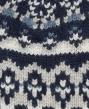 Strickmütze MARLOW mit Bommel - NY71-Navy - Blau