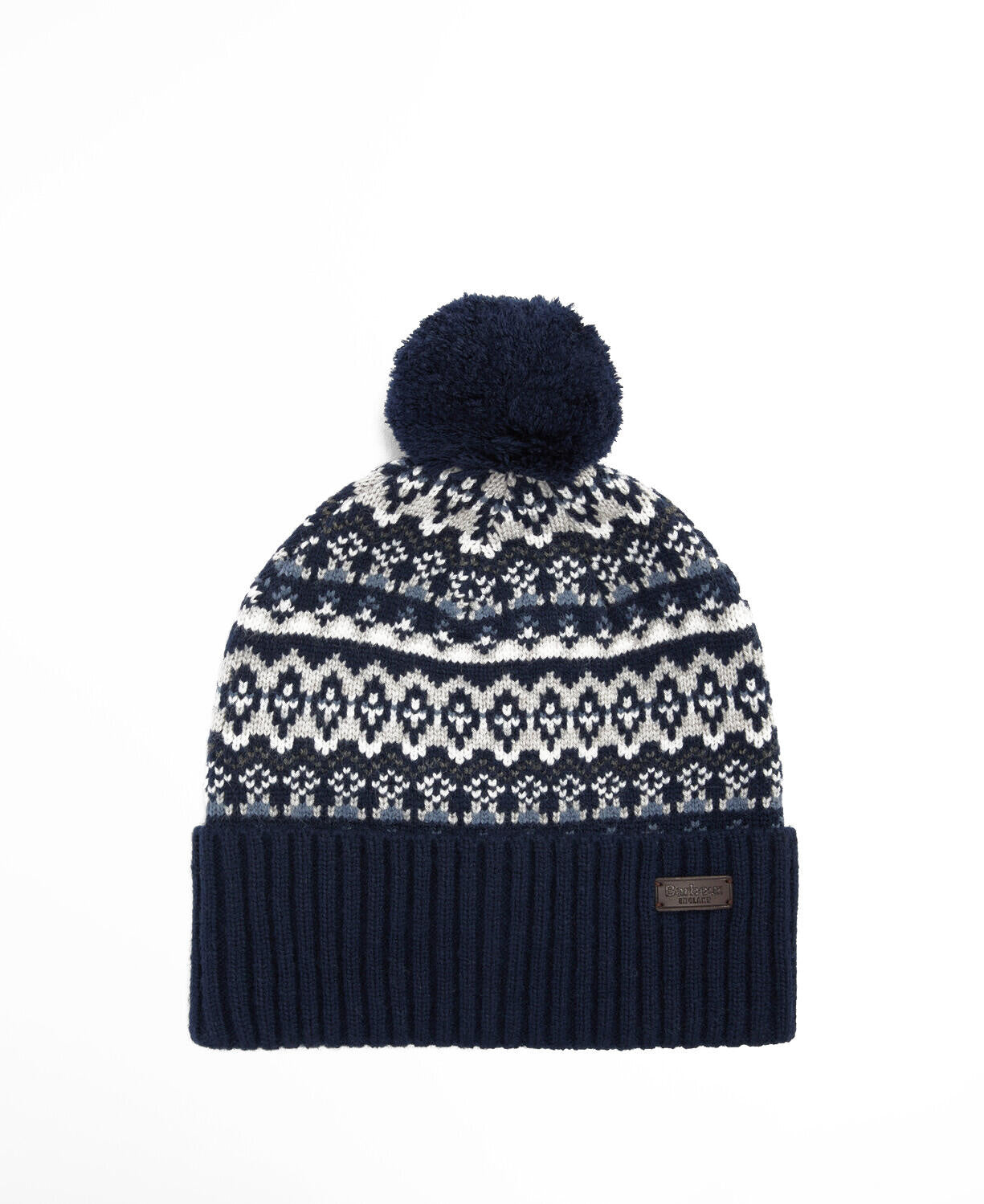 Strickmütze MARLOW mit Bommel - NY71-Navy - Blau
