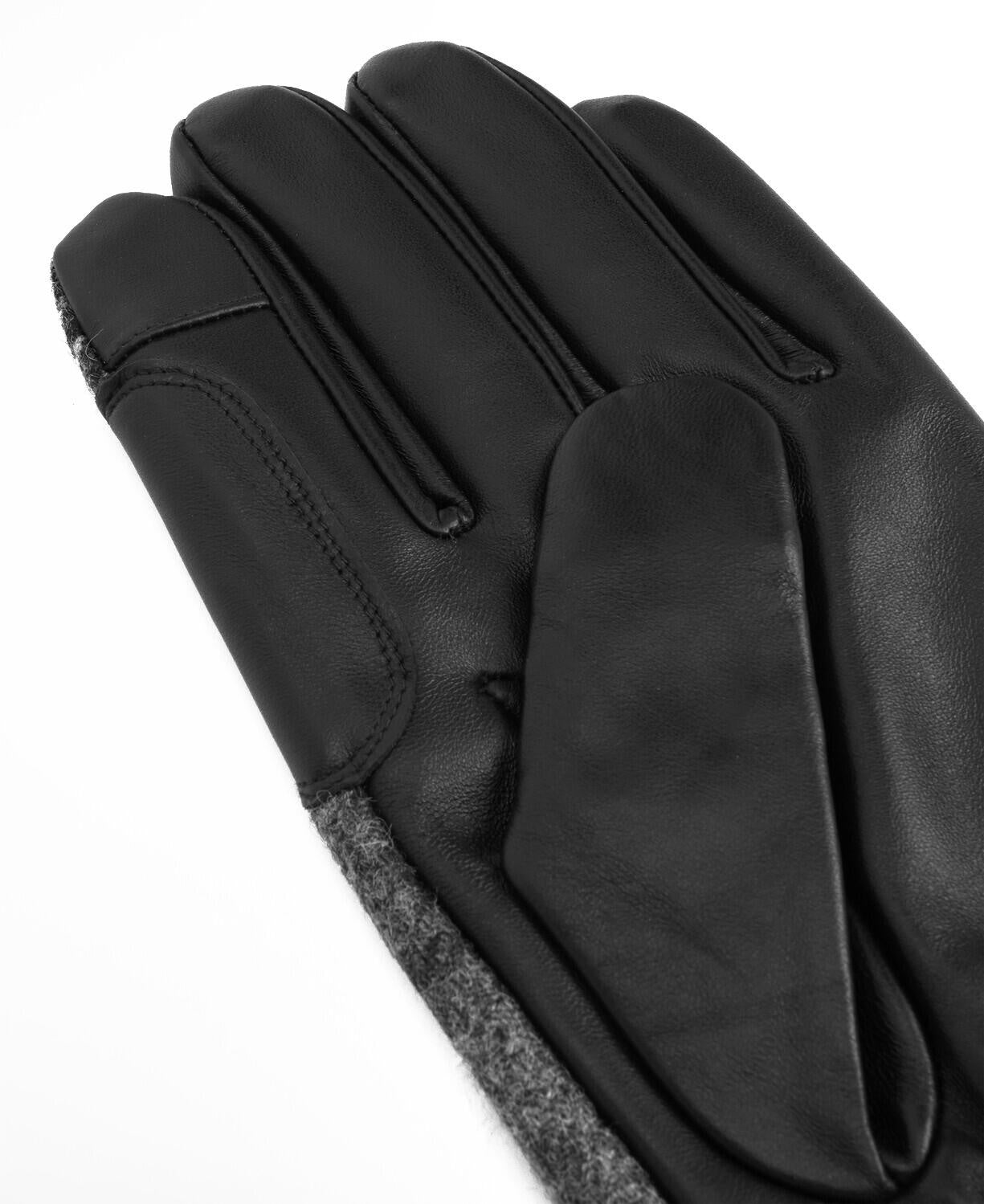 Lederhandschuhe NEWBROUGH - BK12-Black/G - Schwarz