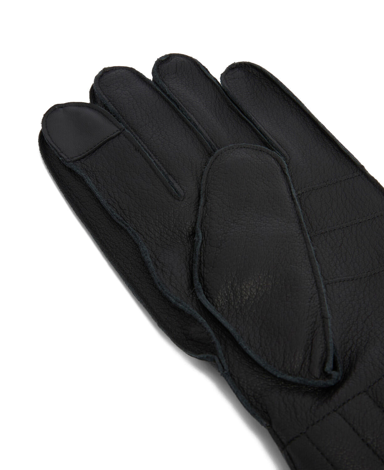 Lederhandschuhe mit Fake Fur - BK12-Black - Schwarz