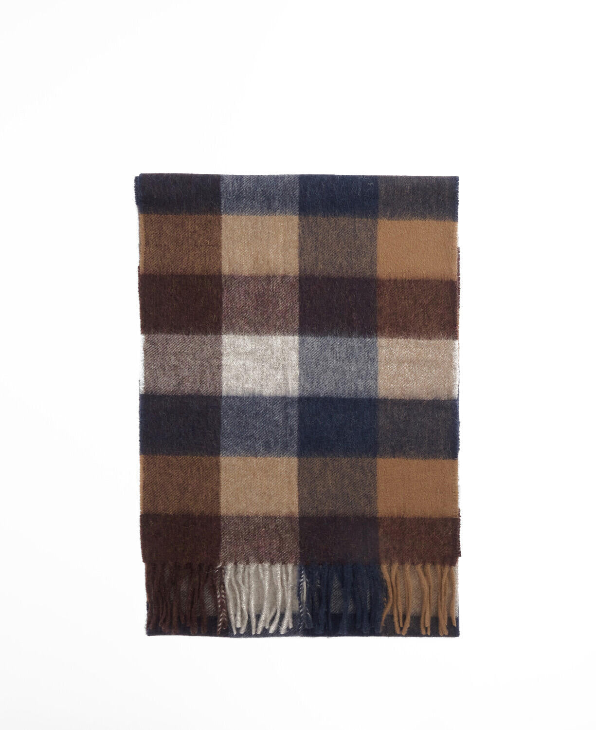 Schal aus Schafswolle - TN38-Midnight O - Blau