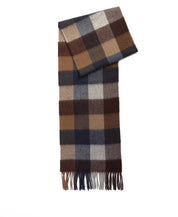 Schal aus Schafswolle - TN38-Midnight O - Blau