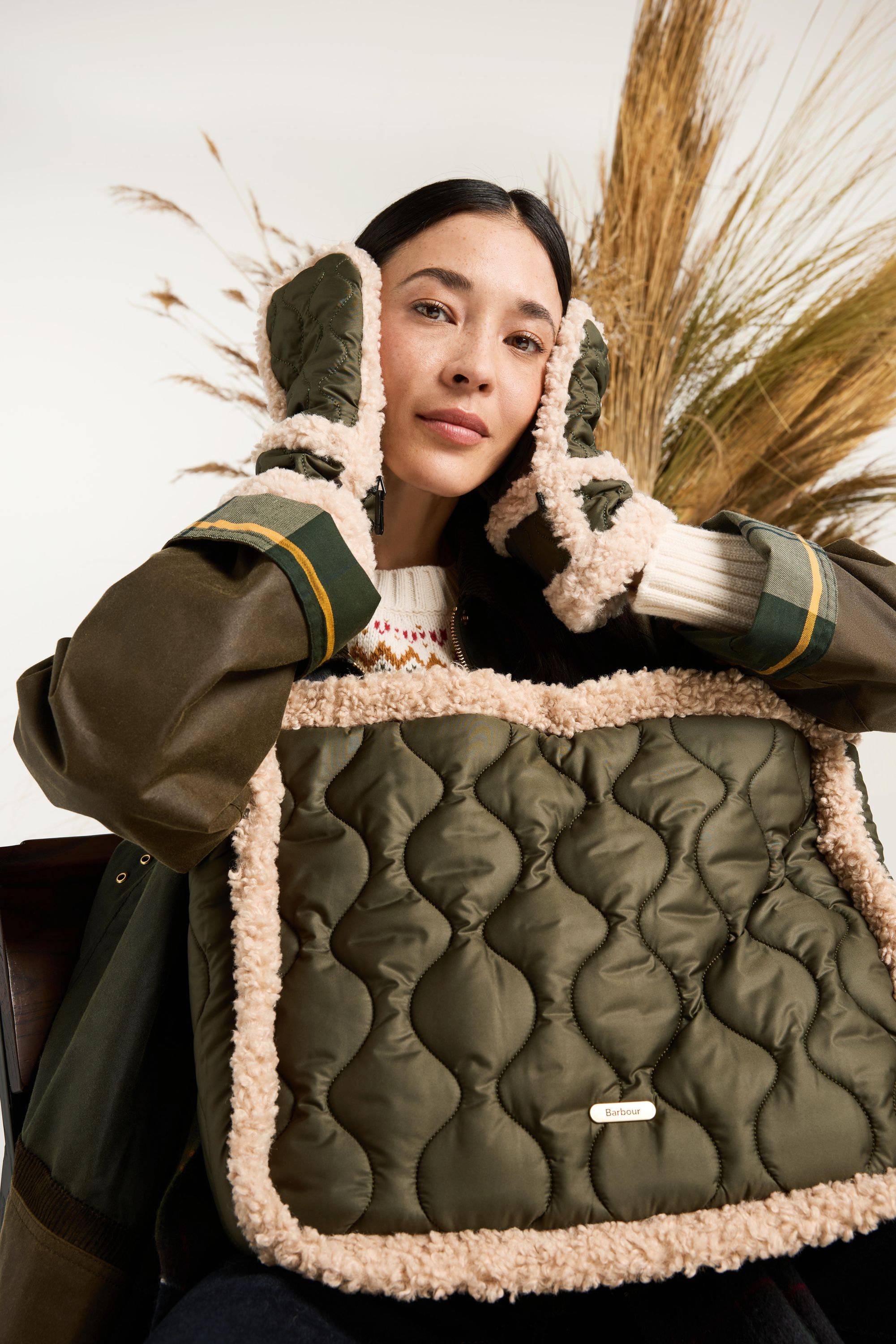 Tote Bag MARNIE QUILTED - OL71-Olive - Grün