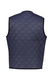 Steppweste mit V-Ausschnitt - NY71-Navy - Blau