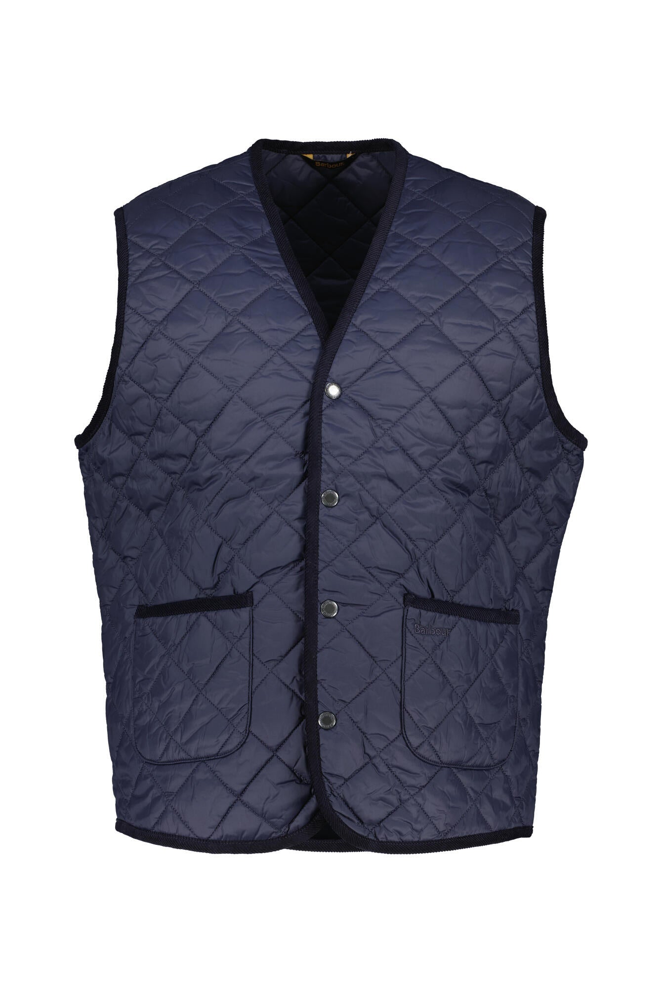 Steppweste mit V-Ausschnitt - NY71-Navy - Blau