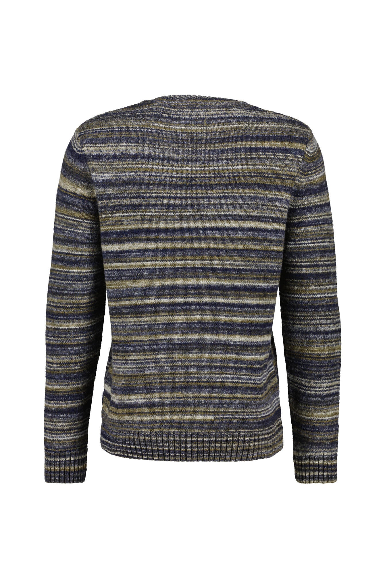 Strickpullover aus Wollmix - BU11-Marl - Blau