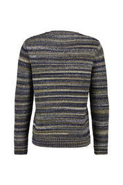 Strickpullover aus Wollmix - BU11-Marl - Blau