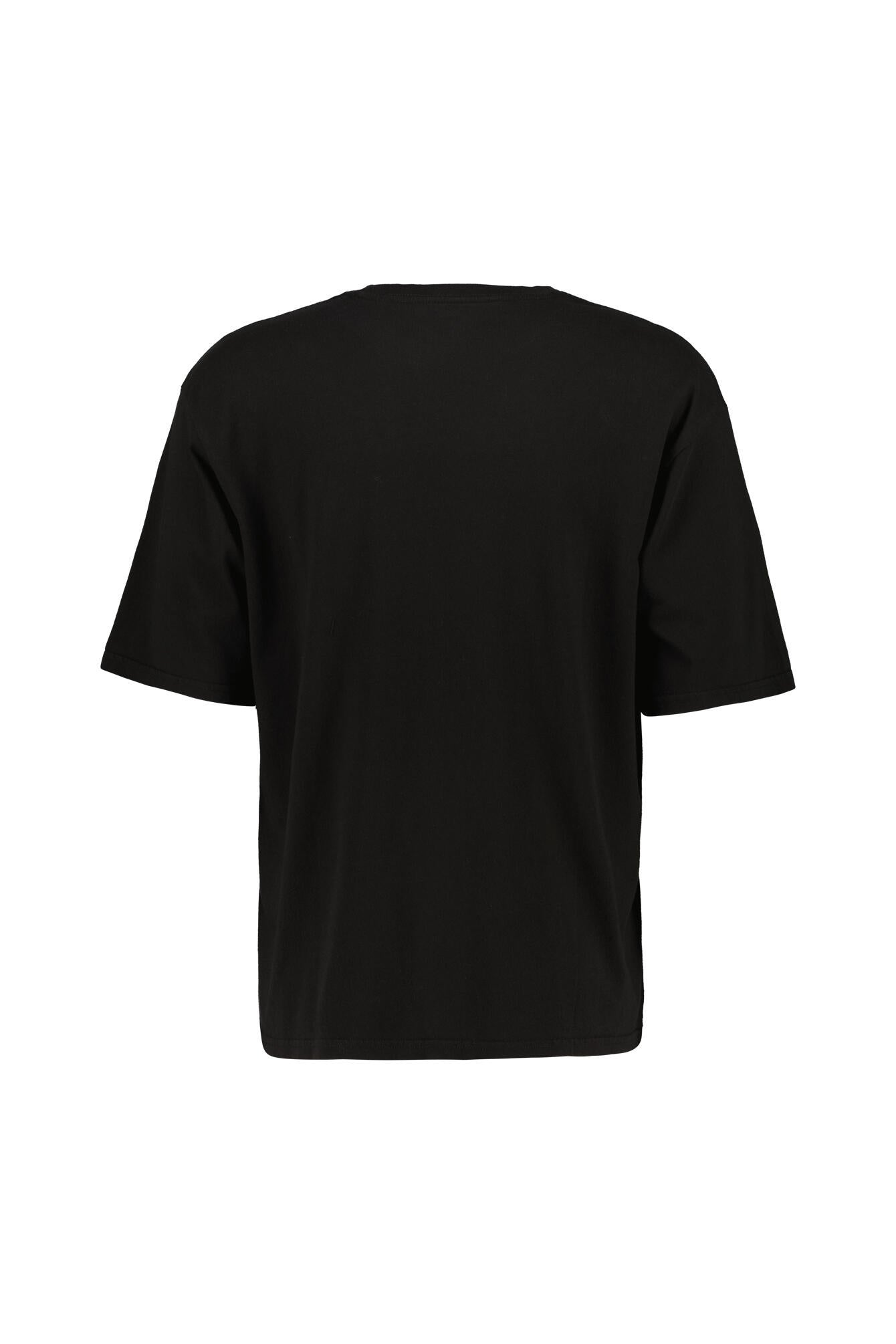 T-Shirt aus Baumwolle - 04 - Schwarz