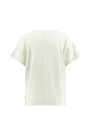 T-Shirt extra weit mit Logoprint - Whites - Creme