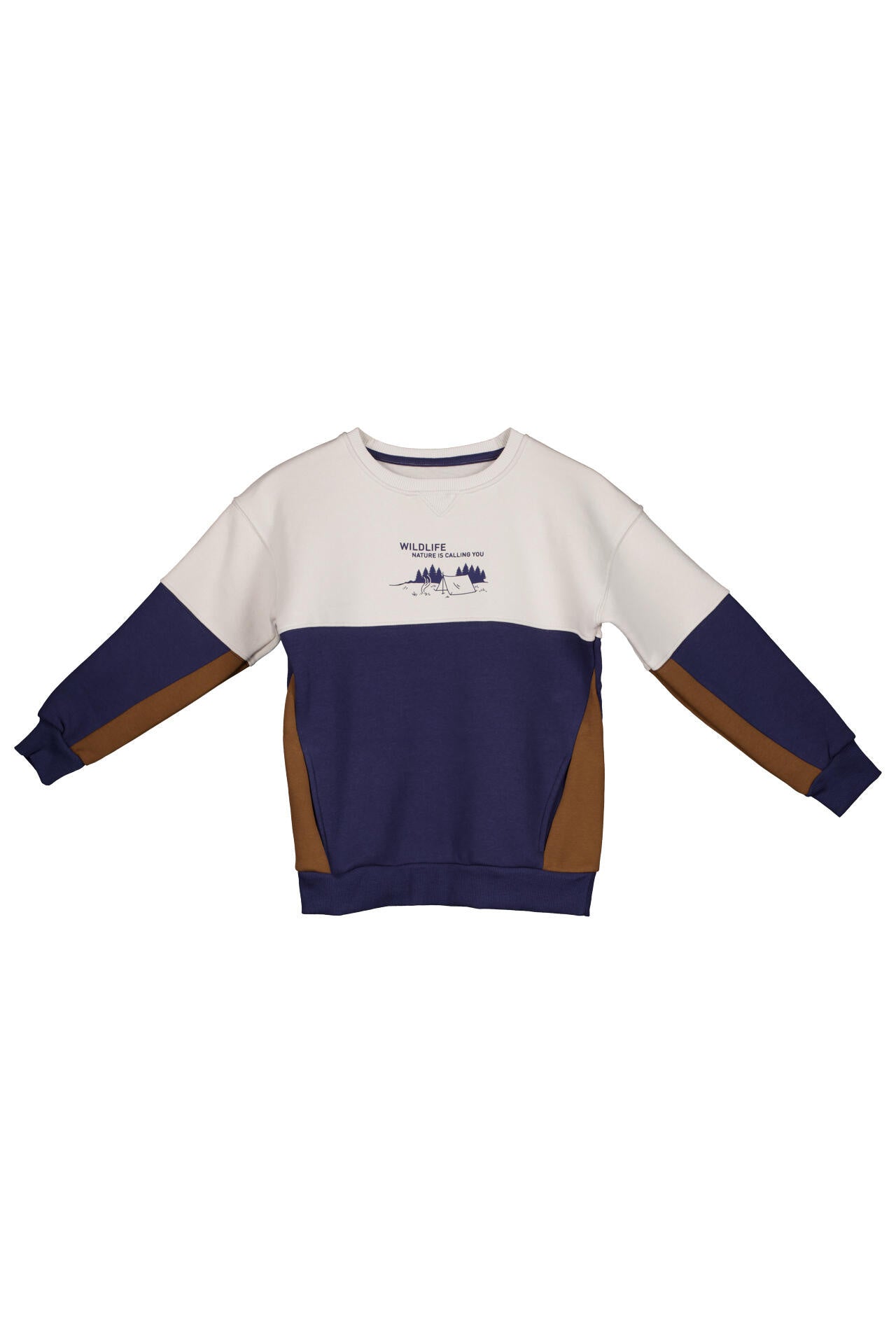 Sweatshirt Wildlife - 626 WASHED NAVY - Beige | Braun | Blau