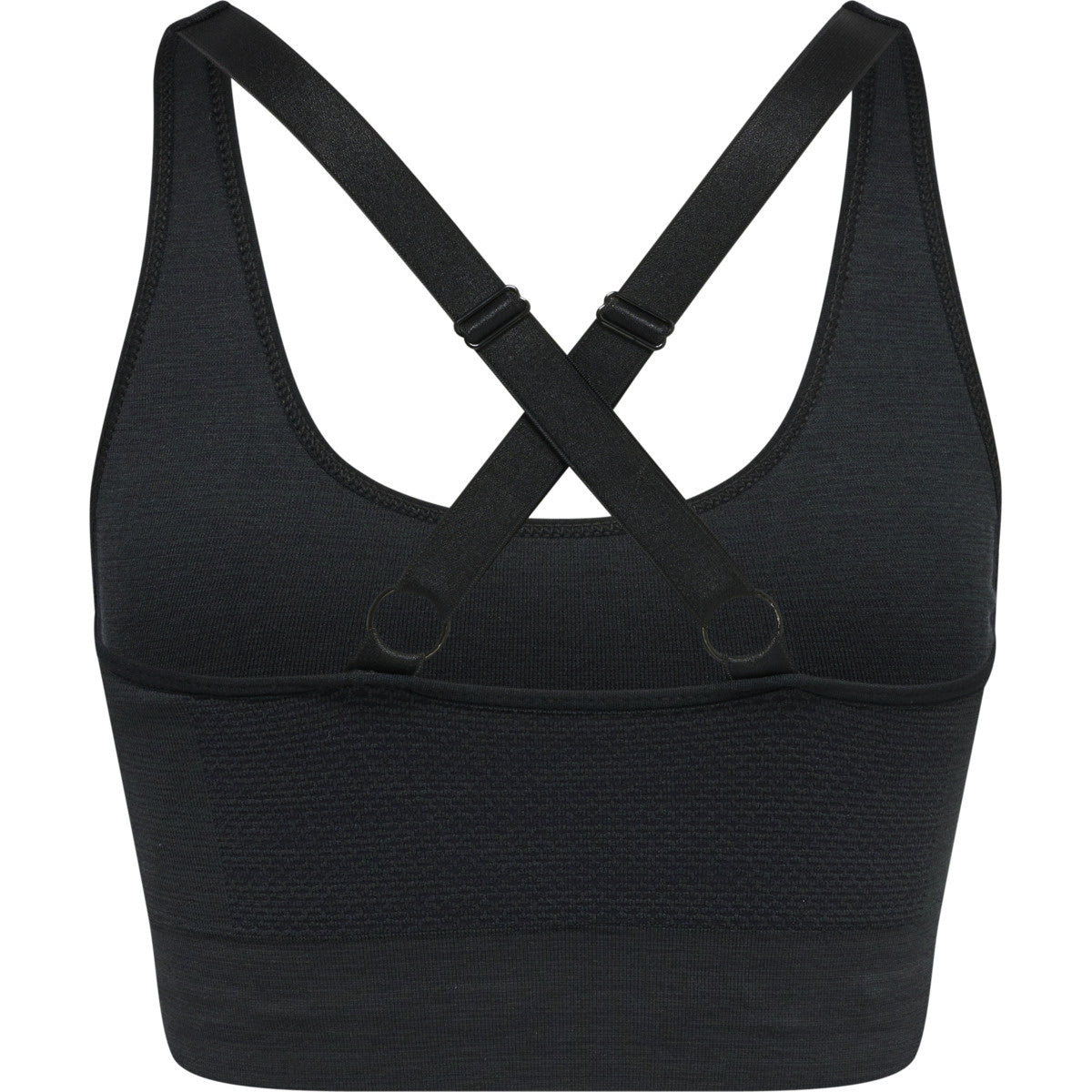 Sport BH mit verstellbaren Trägern - 2508-BLACK MELANGE - Schwarz