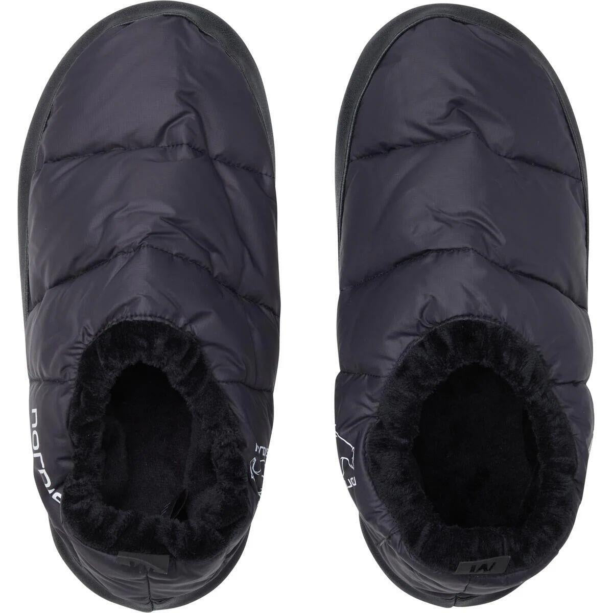 Down Slippers - 100-Black - Schwarz