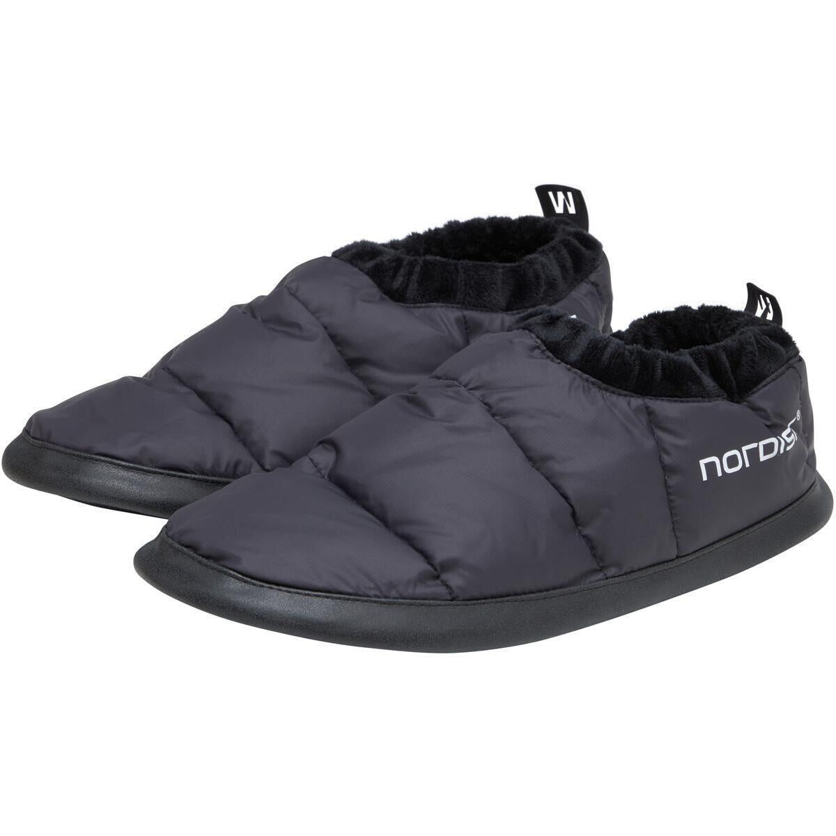 Down Slippers - 100-Black - Schwarz