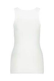 Geripptes Tanktop aus Bio-Baumwolle - WHITE - Weiß