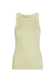 Geripptes Tanktop aus Bio-Baumwolle - Pear Sorbet - Gelb