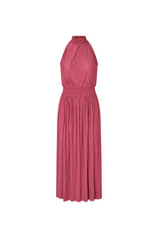 Plisseekleid mit Stehkragen - Rose Wine - Pink