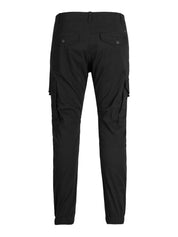 Cargohose Slim Fit - Black - Schwarz